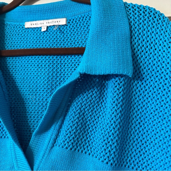 English Factory Sweater Polo Tee from Anthropologie size L - Picture 6 of 7
